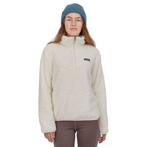 Patagonia Los Gatos quarter zip Sherpa birch white